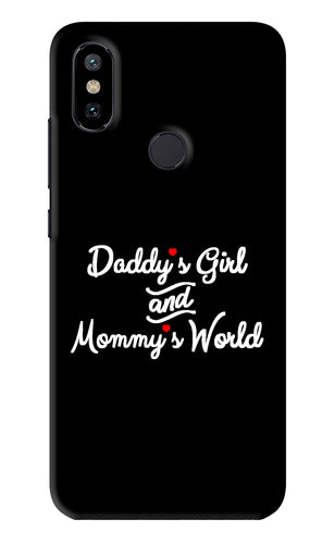 Daddy's Girl and Mommy's World Xiaomi Redmi Mi A2 Back Skin Wrap