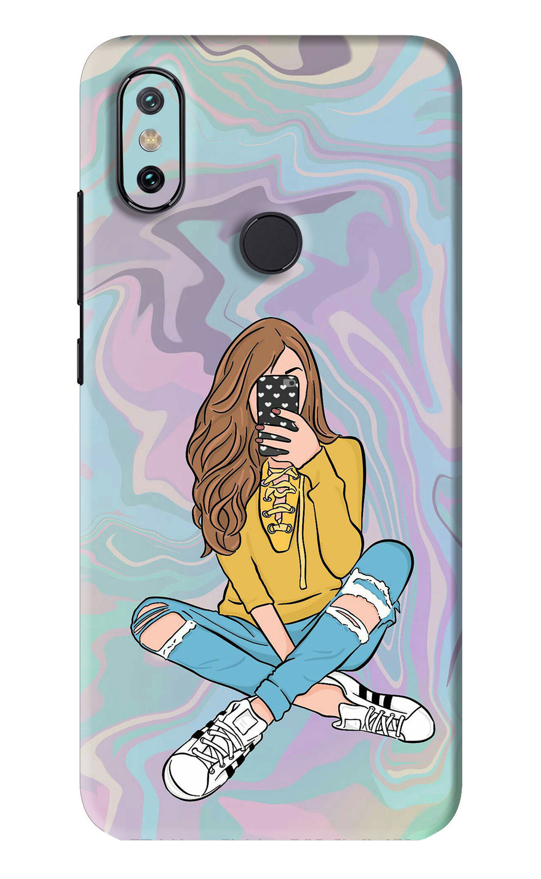 Selfie Girl Xiaomi Redmi Mi A2 Back Skin Wrap