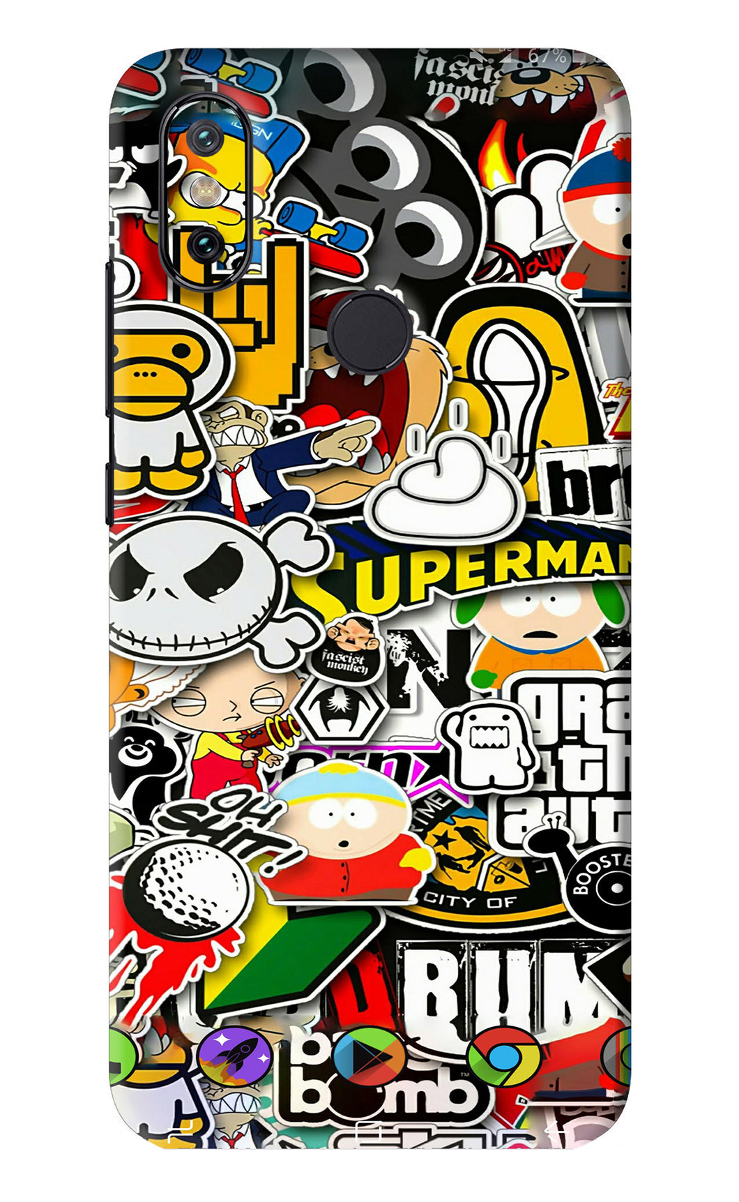 Sticker Bomb Xiaomi Redmi Mi A2 Back Skin Wrap