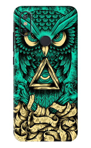 Green Owl Xiaomi Redmi Mi A2 Back Skin Wrap