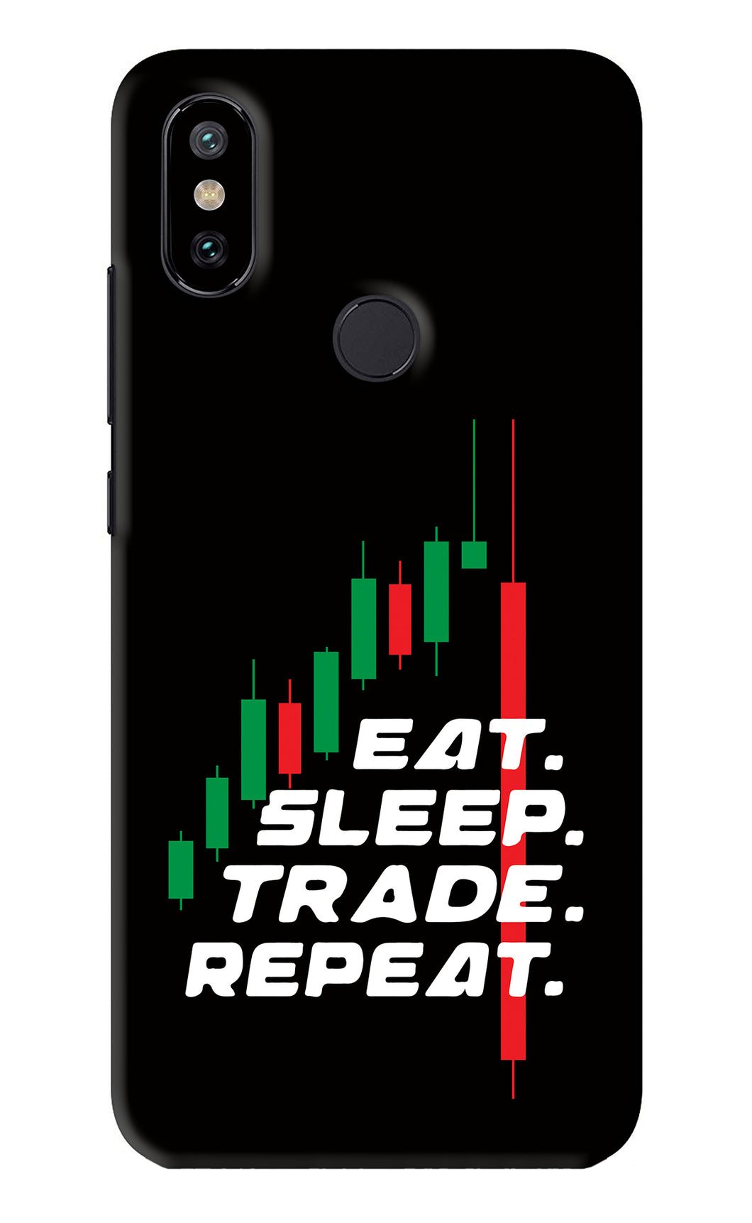 Eat Sleep Trade Repeat Xiaomi Redmi Mi A2 Back Skin Wrap
