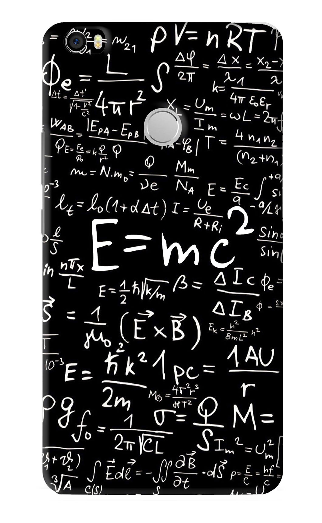 Physics Albert Einstein Formula Xiaomi Redmi Mi Max Back Skin Wrap