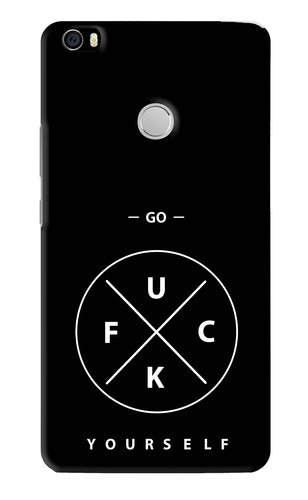 Go Fuck Yourself Xiaomi Redmi Mi Max Back Skin Wrap