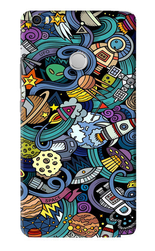 Space Abstract Xiaomi Redmi Mi Max Back Skin Wrap