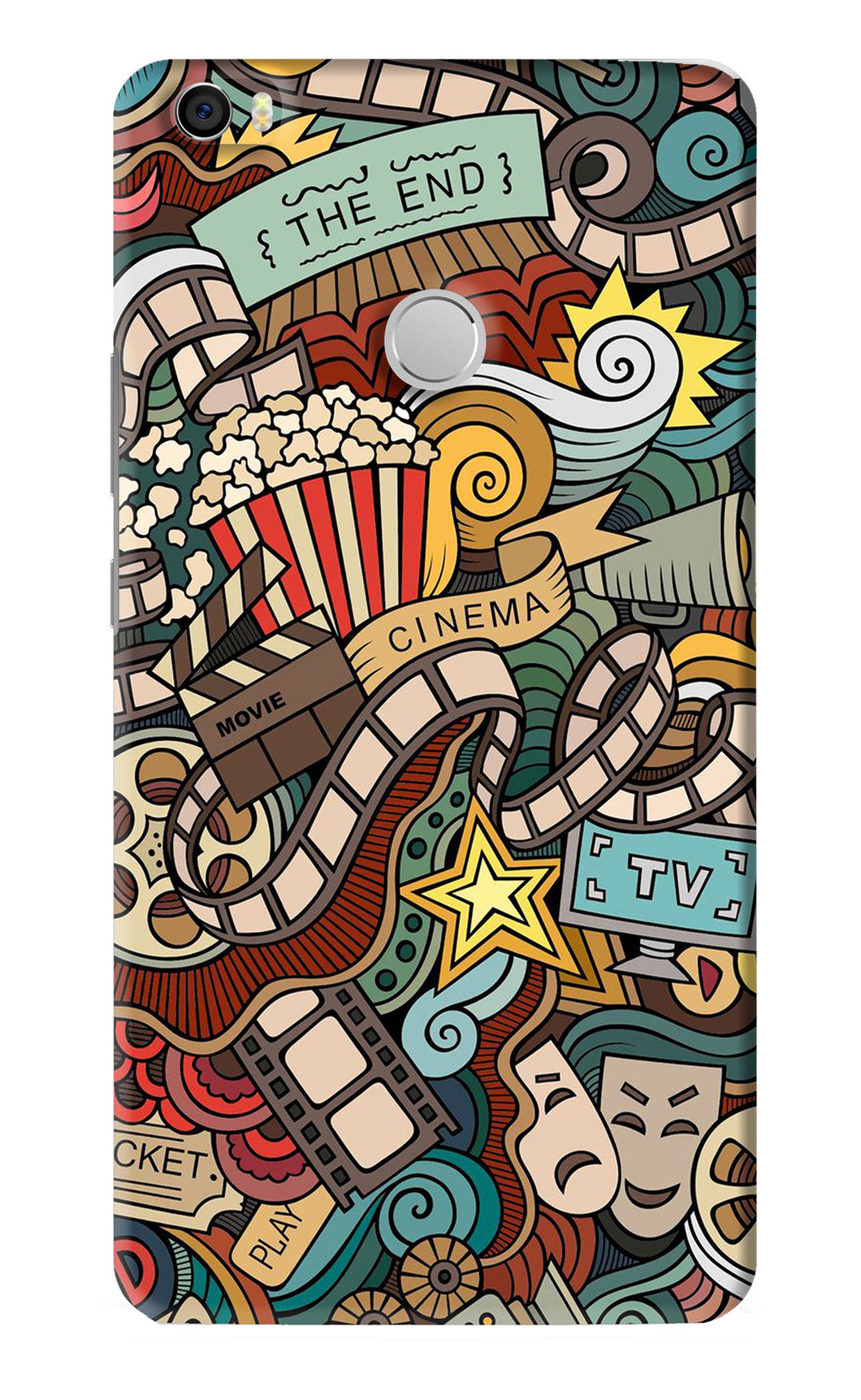 Cinema Abstract Xiaomi Redmi Mi Max Back Skin Wrap