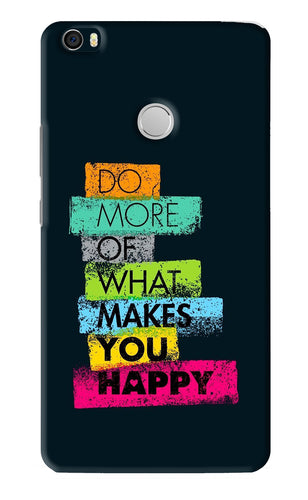 Do More Of What Makes You Happy Xiaomi Redmi Mi Max Back Skin Wrap