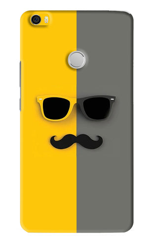 Sunglasses with Mustache Xiaomi Redmi Mi Max Back Skin Wrap