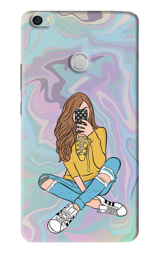 Selfie Girl Xiaomi Redmi Mi Max Back Skin Wrap