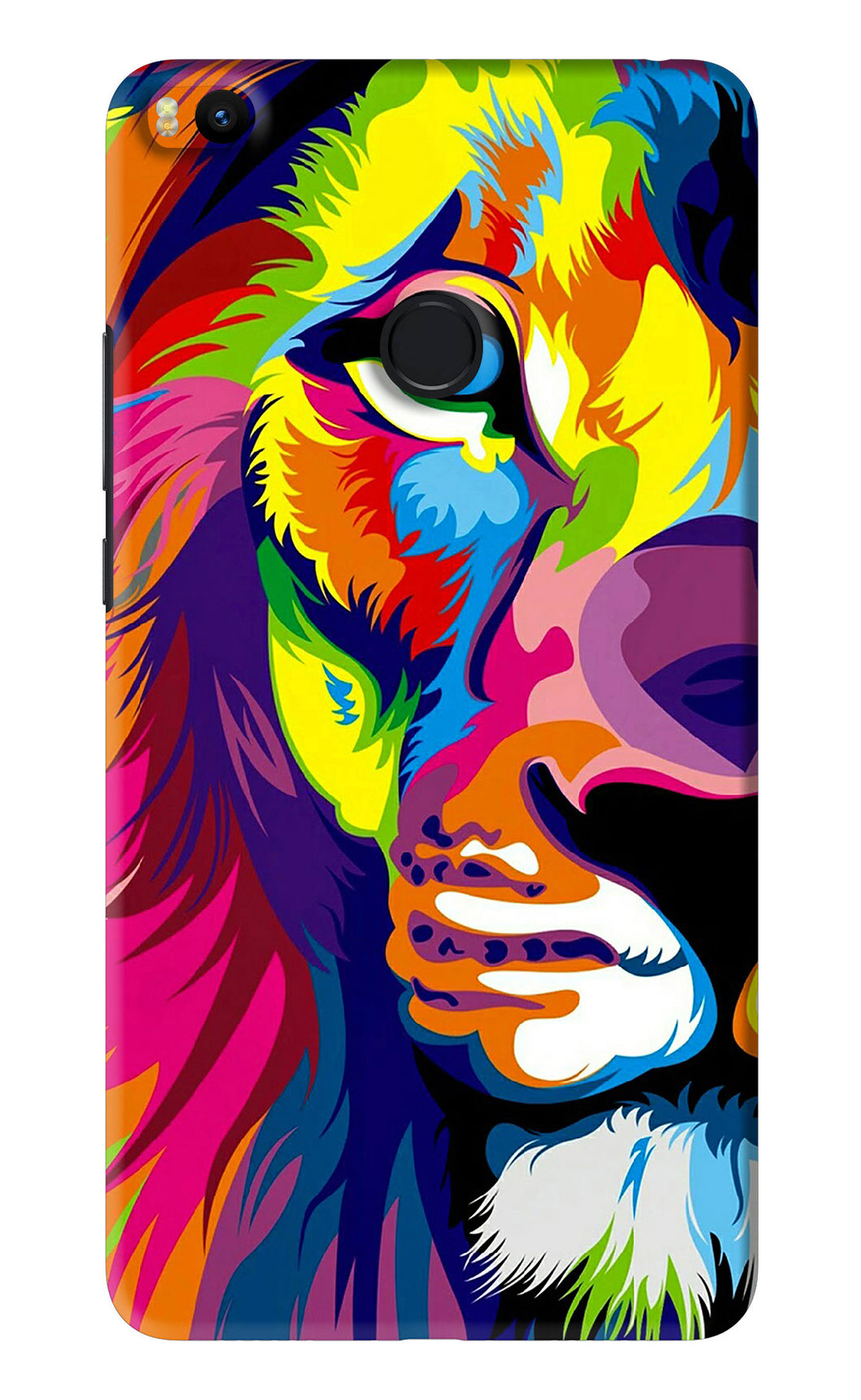 Lion Half Face Xiaomi Redmi Mi Max 2 Back Skin Wrap