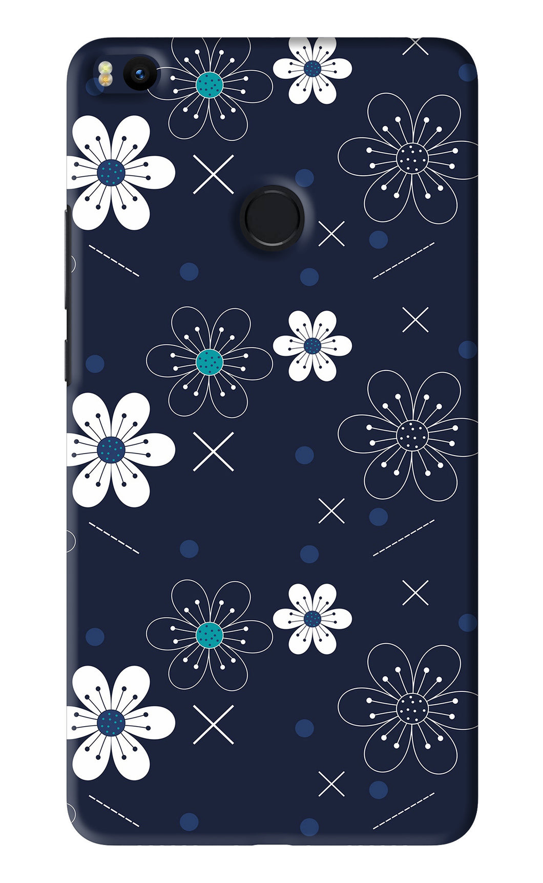 Flowers 4 Xiaomi Redmi Mi Max 2 Back Skin Wrap