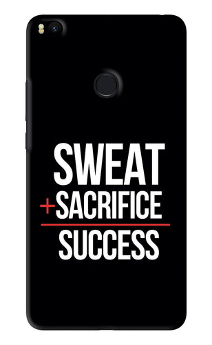 Sweat Sacrifice Success Xiaomi Redmi Mi Max 2 Back Skin Wrap
