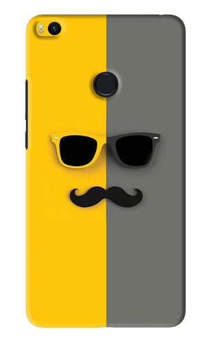 Sunglasses with Mustache Xiaomi Redmi Mi Max 2 Back Skin Wrap