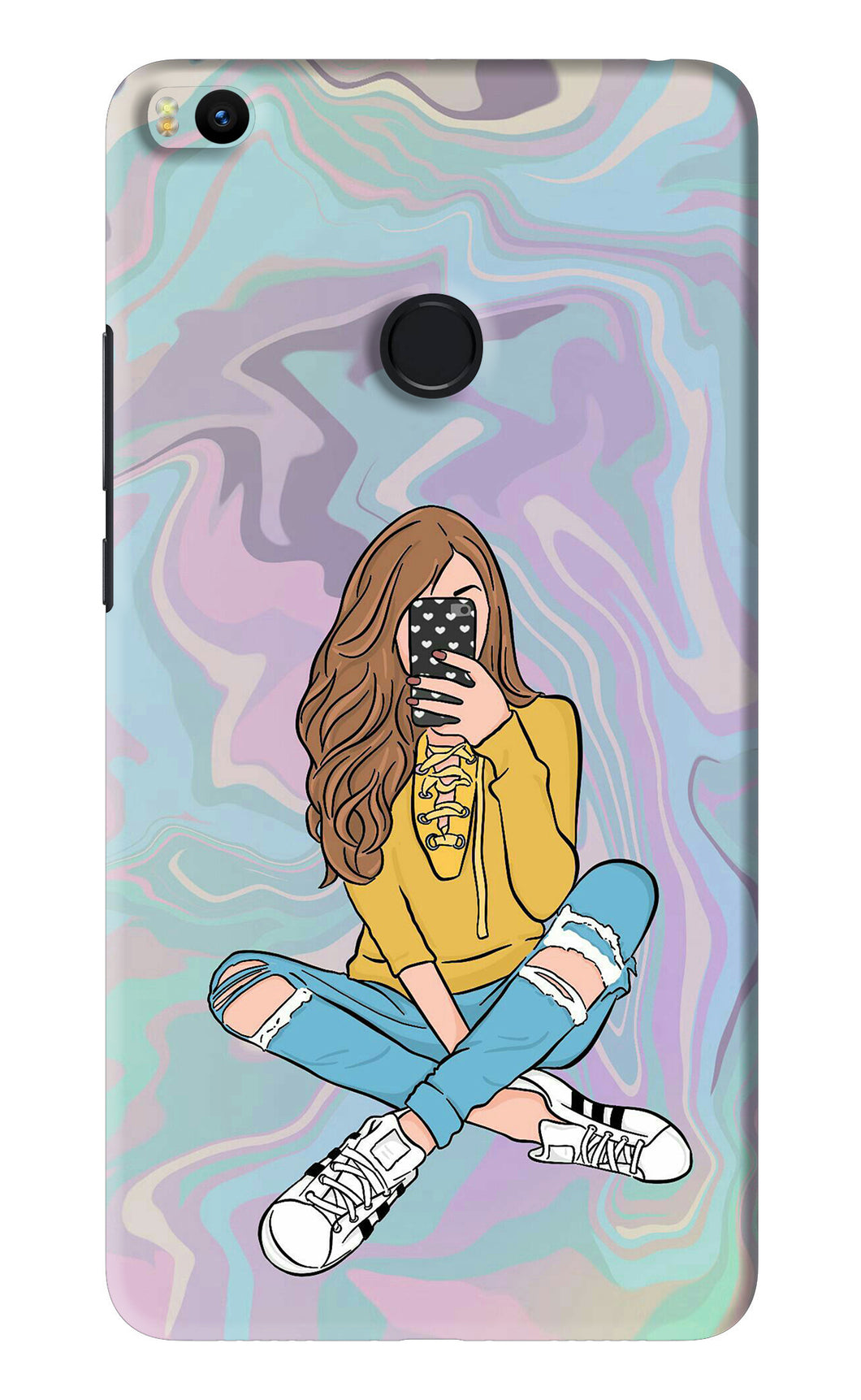 Selfie Girl Xiaomi Redmi Mi Max 2 Back Skin Wrap
