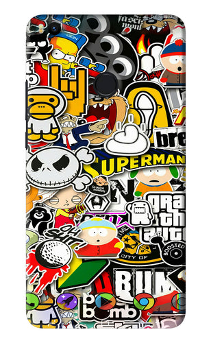 Sticker Bomb Xiaomi Redmi Mi Max 2 Back Skin Wrap