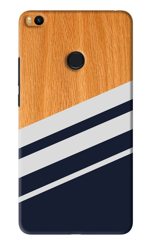Black And White Wooden Xiaomi Redmi Mi Max 2 Back Skin Wrap