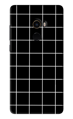White Grid Xiaomi Redmi Mi Mix 2 Back Skin Wrap