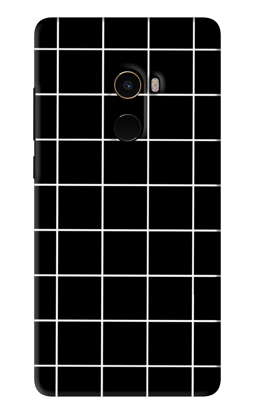 White Grid Xiaomi Redmi Mi Mix 2 Back Skin Wrap