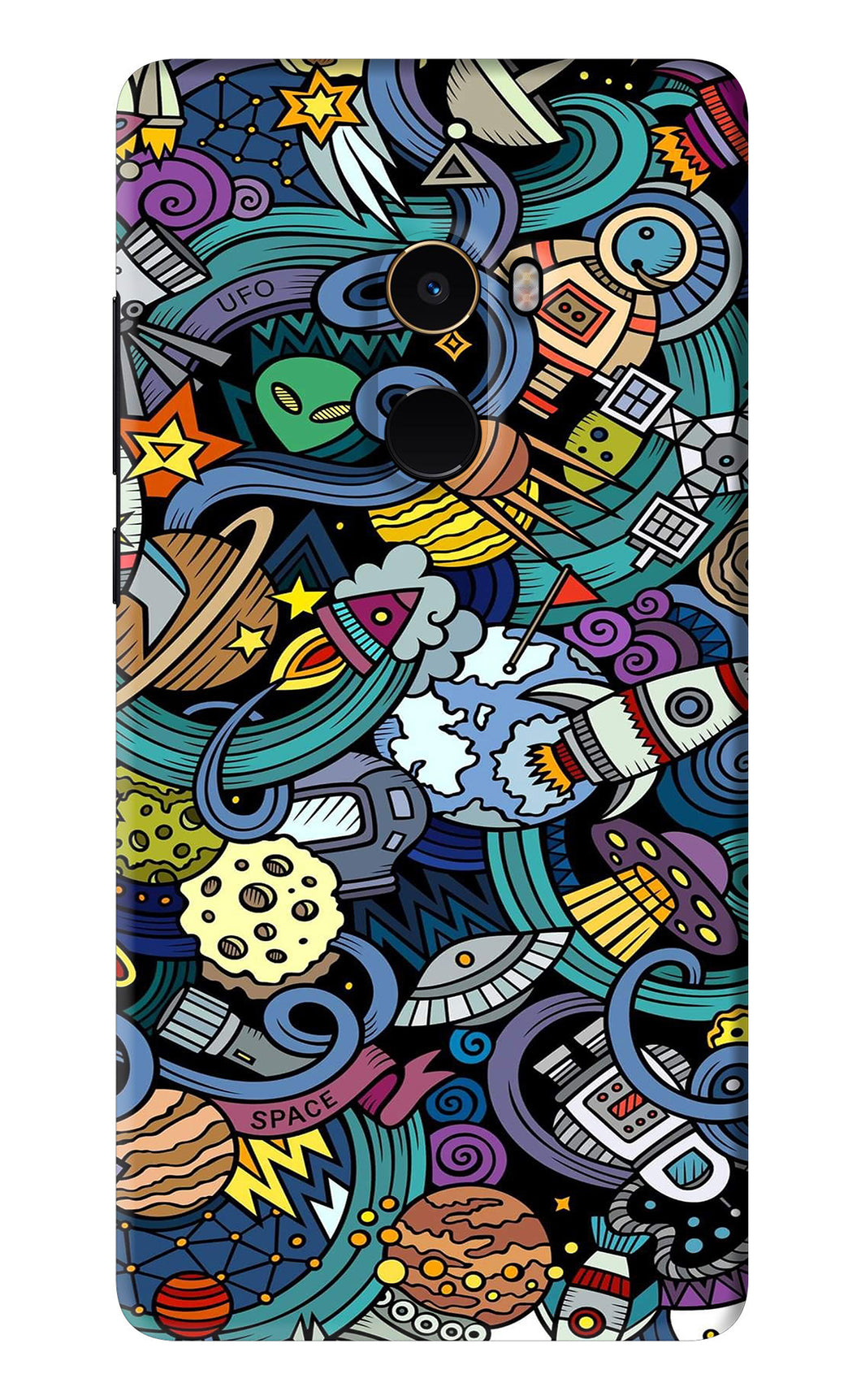 Space Abstract Xiaomi Redmi Mi Mix 2 Back Skin Wrap