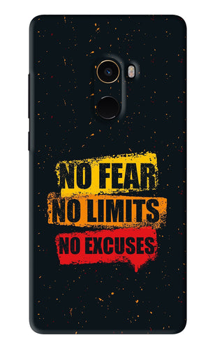 No Fear No Limits No Excuses Xiaomi Redmi Mi Mix 2 Back Skin Wrap