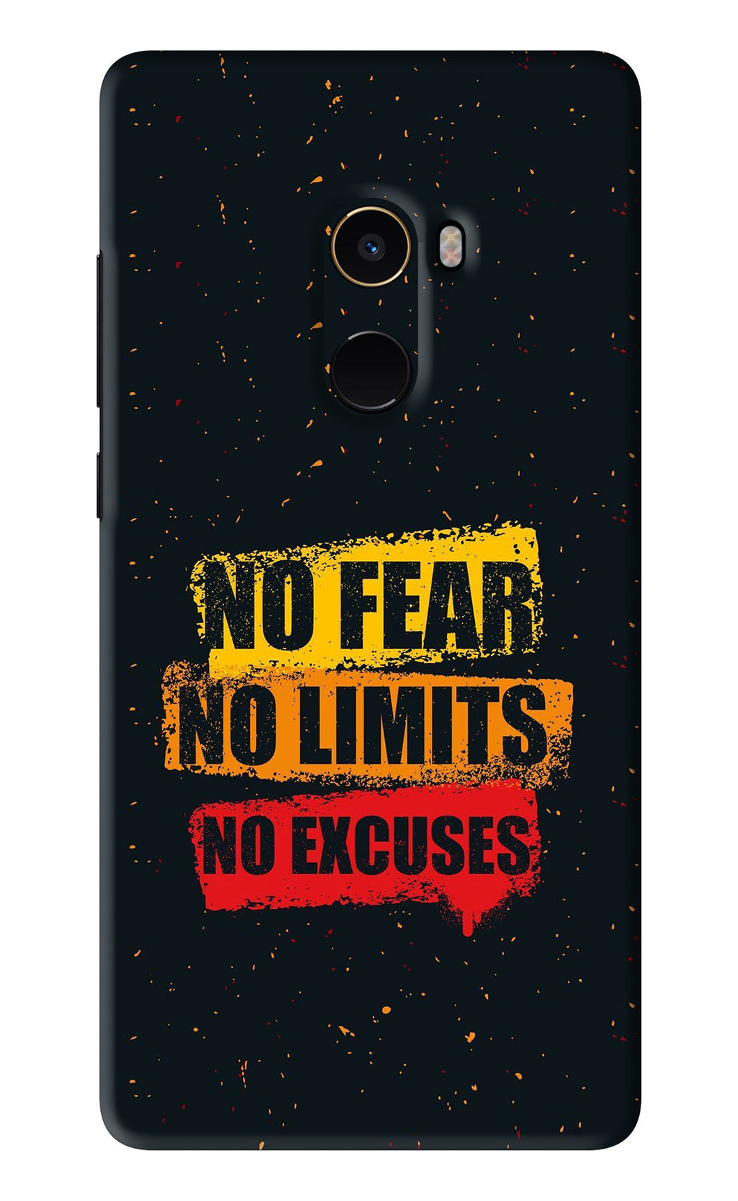 No Fear No Limits No Excuses Xiaomi Redmi Mi Mix 2 Back Skin Wrap