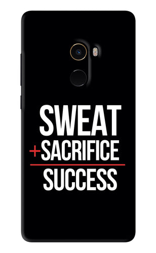 Sweat Sacrifice Success Xiaomi Redmi Mi Mix 2 Back Skin Wrap