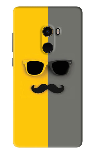Sunglasses with Mustache Xiaomi Redmi Mi Mix 2 Back Skin Wrap