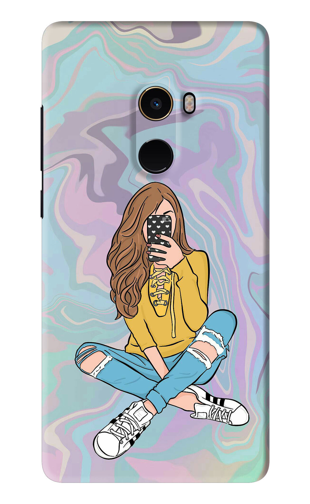 Selfie Girl Xiaomi Redmi Mi Mix 2 Back Skin Wrap