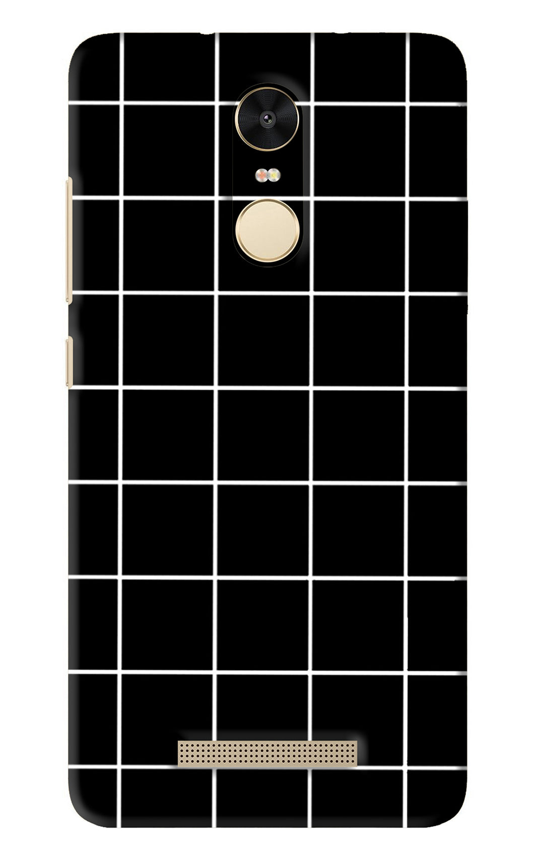 White Grid Xiaomi Redmi Note 3 Back Skin Wrap