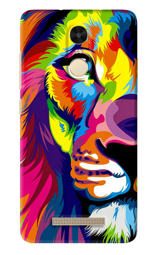 Lion Half Face Xiaomi Redmi Note 3 Back Skin Wrap