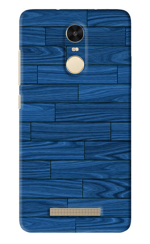 Blue Wooden Texture Xiaomi Redmi Note 3 Back Skin Wrap