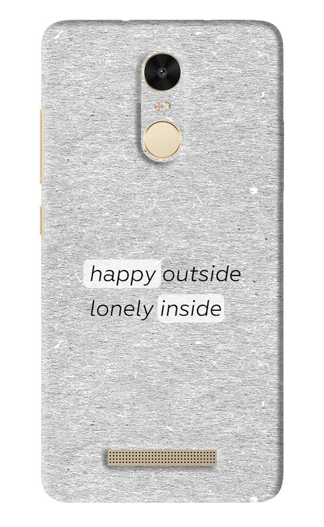 Happy Outside Lonely Inside Xiaomi Redmi Note 3 Back Skin Wrap