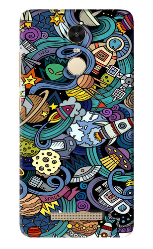 Space Abstract Xiaomi Redmi Note 3 Back Skin Wrap