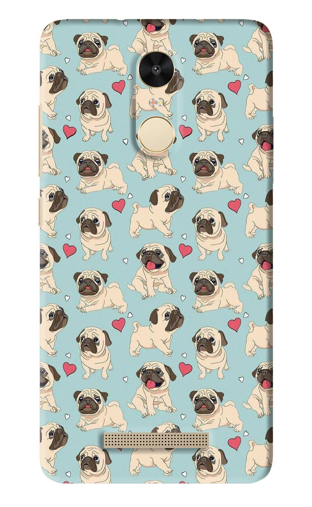 Pug Dog Xiaomi Redmi Note 3 Back Skin Wrap