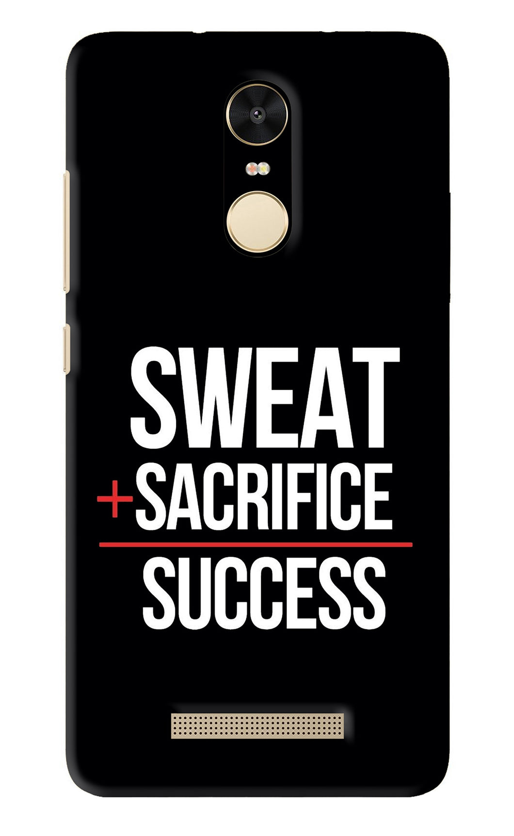 Sweat Sacrifice Success Xiaomi Redmi Note 3 Back Skin Wrap