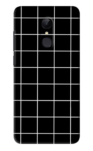 White Grid Xiaomi Redmi Note 4 Back Skin Wrap