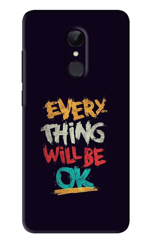 Everything Will Be Ok Xiaomi Redmi Note 4 Back Skin Wrap