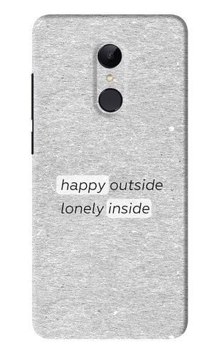 Happy Outside Lonely Inside Xiaomi Redmi Note 4 Back Skin Wrap