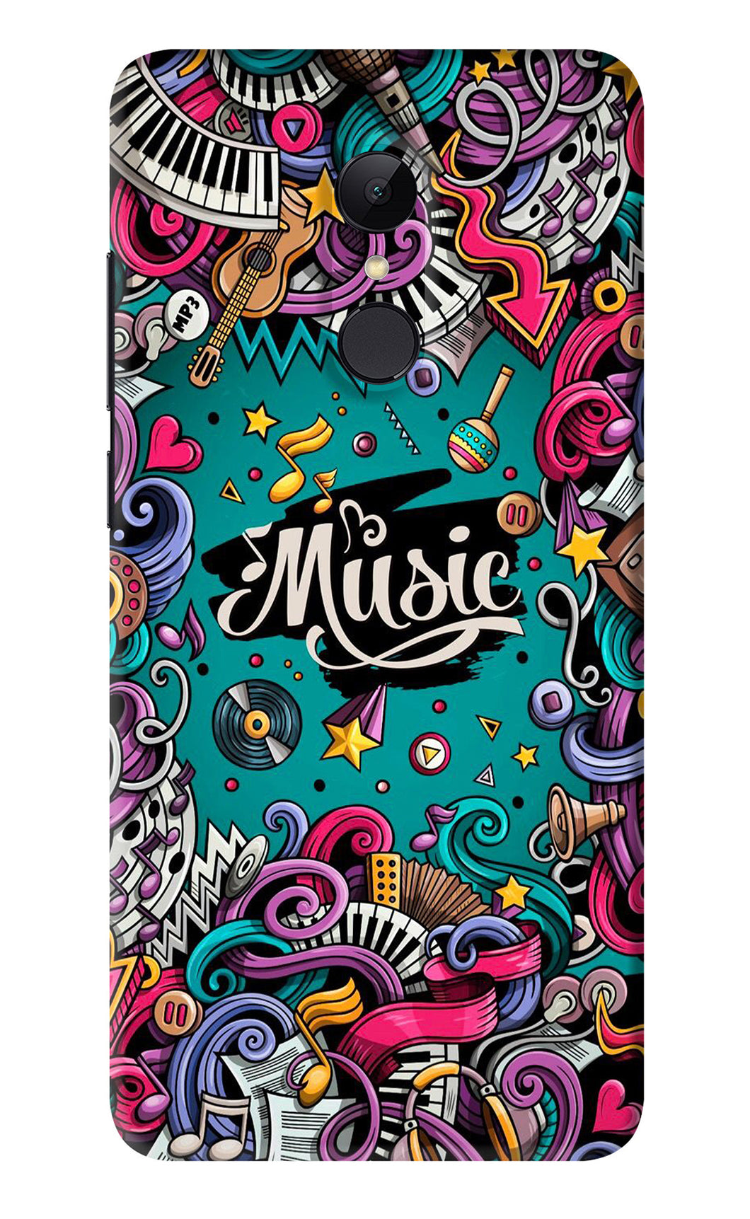 Music Graffiti Xiaomi Redmi Note 4 Back Skin Wrap