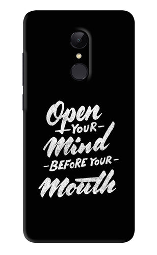 Open Your Mind Before Your Mouth Xiaomi Redmi Note 4 Back Skin Wrap