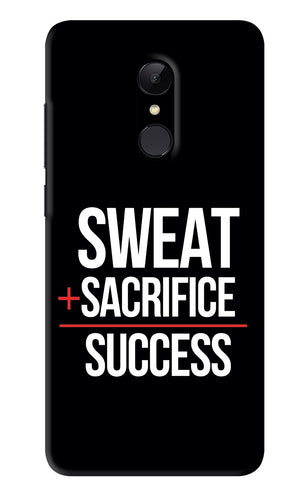 Sweat Sacrifice Success Xiaomi Redmi Note 4 Back Skin Wrap