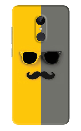 Sunglasses with Mustache Xiaomi Redmi Note 4 Back Skin Wrap