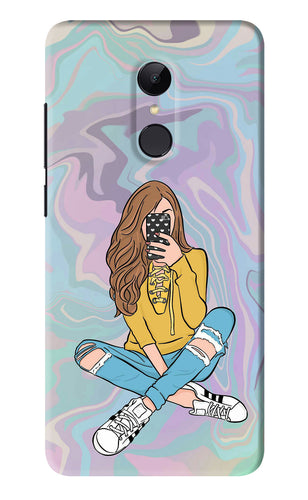 Selfie Girl Xiaomi Redmi Note 4 Back Skin Wrap