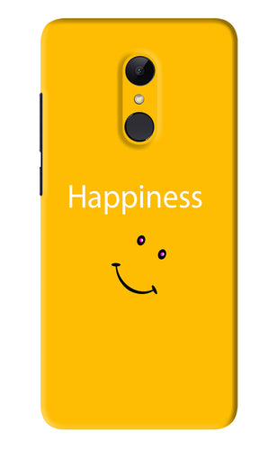 Happiness With Smiley Xiaomi Redmi Note 5 Back Skin Wrap