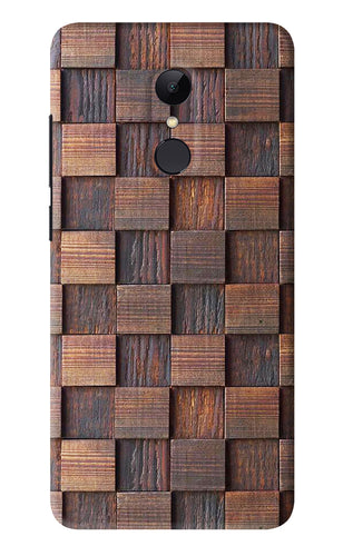 Wooden Cube Design Xiaomi Redmi Note 5 Back Skin Wrap