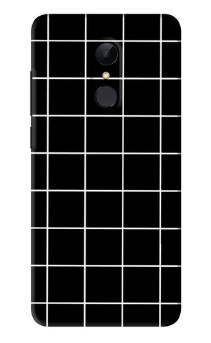 White Grid Xiaomi Redmi Note 5 Back Skin Wrap