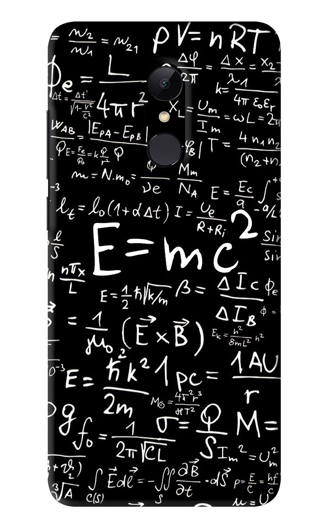 Physics Albert Einstein Formula Xiaomi Redmi Note 5 Back Skin Wrap