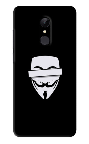 Anonymous Face Xiaomi Redmi Note 5 Back Skin Wrap