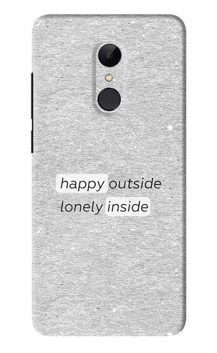 Happy Outside Lonely Inside Xiaomi Redmi Note 5 Back Skin Wrap