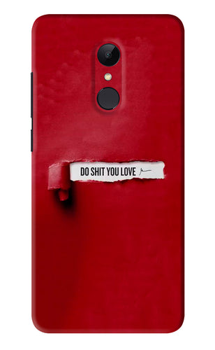 Do Shit You Love Xiaomi Redmi Note 5 Back Skin Wrap