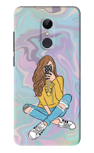 Selfie Girl Xiaomi Redmi Note 5 Back Skin Wrap